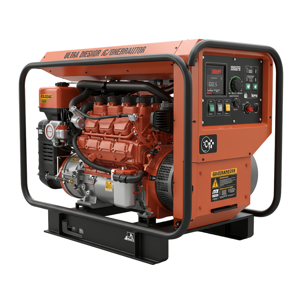 PowerDiesel 8000W Heavy-Duty Generator